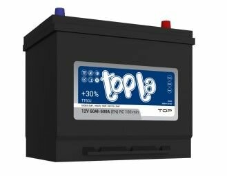 Аккумулятор TOPLA TOP JIS 60 А/ч Обратная R+ 230x173x220 EN600 А (118861)