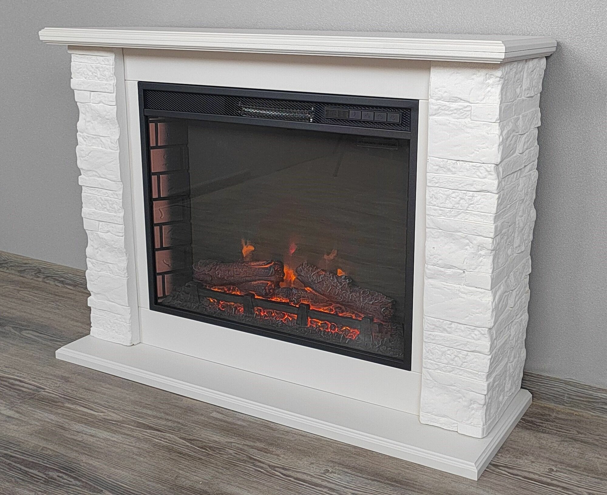 Электрокамин Мальта с очагом Sparta 25 цвет белый