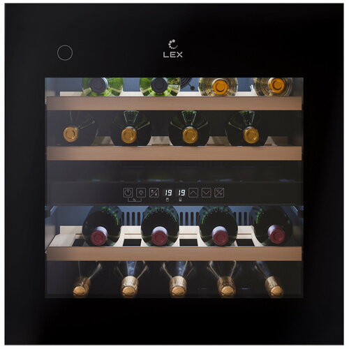 Встраиваемый винный шкаф LEX LWD6036BL dual zone PP 66004₽