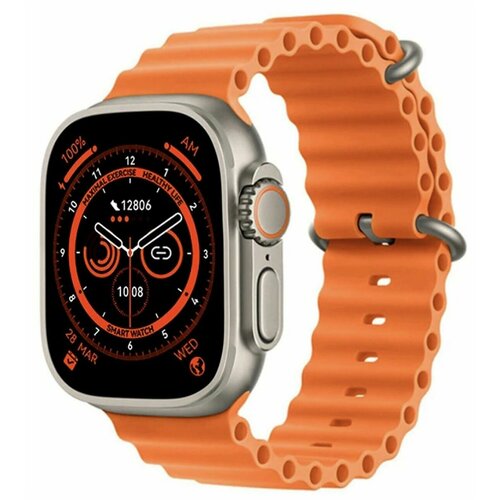 DT NO1 Умные часы смарт-часы Smart watch 8 серии ULTRA 49 мм Оранжевый 1200₽