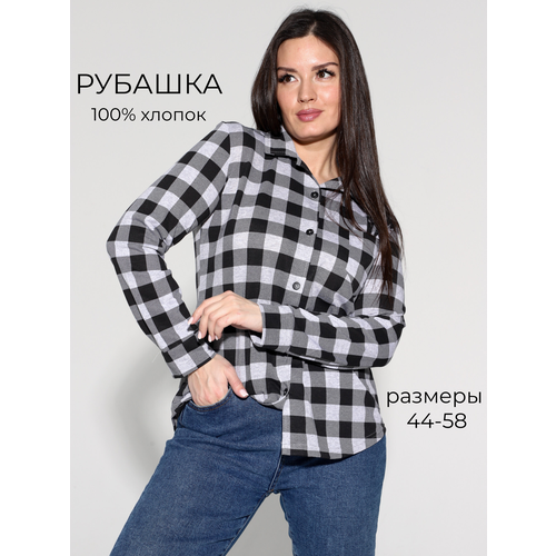 фото Рубашка zoya, размер 58, серый