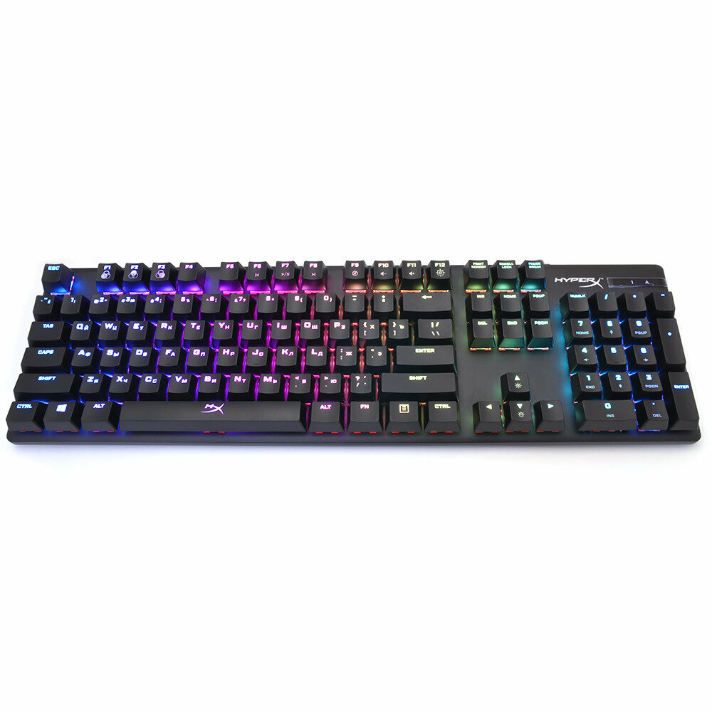 Клавиатура HyperX Alloy Origins, механическая, подсветка клавиш, черный
