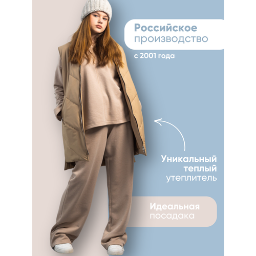 фото Жилет danellapulya, размер 44/46, бежевый
