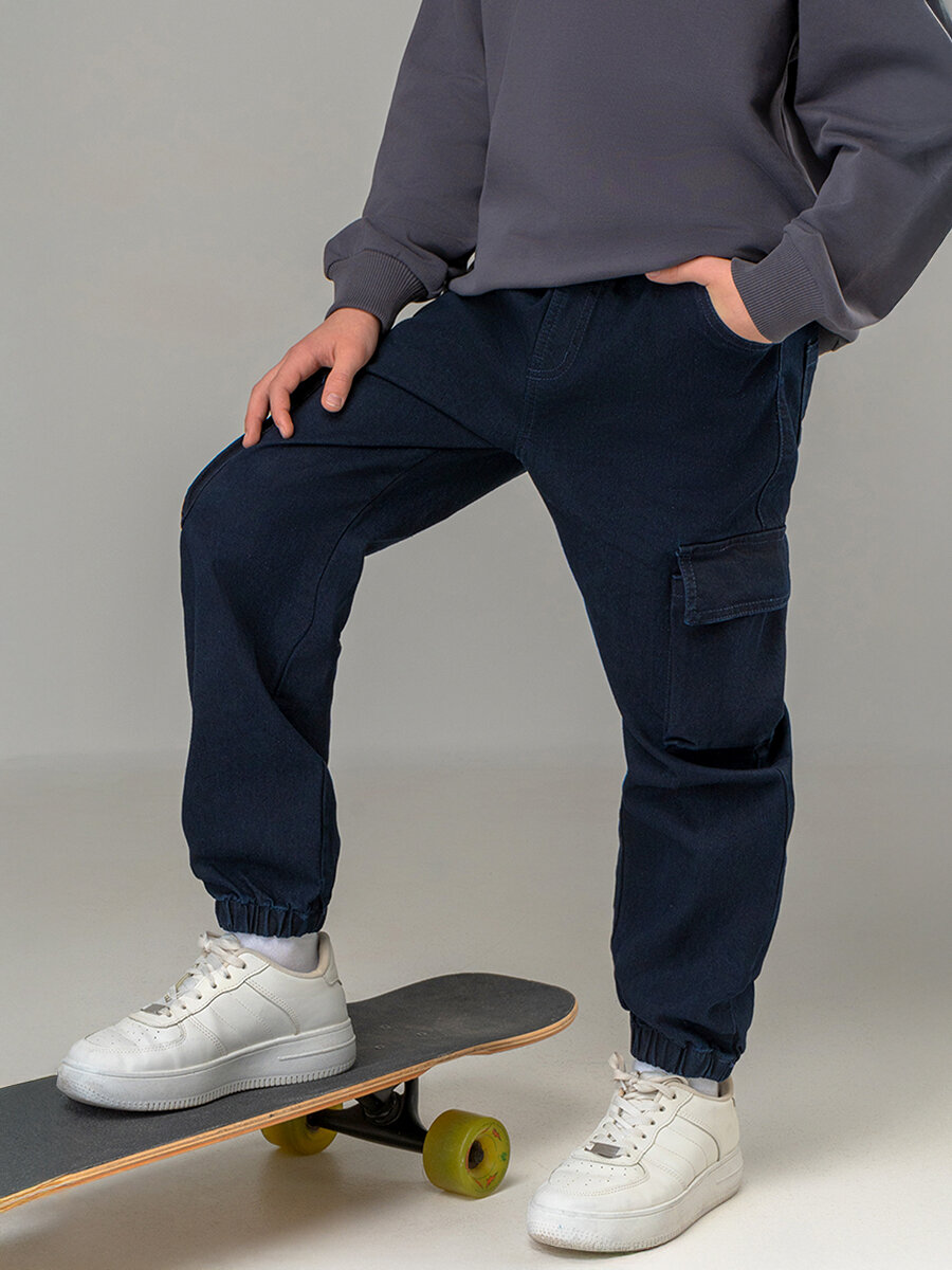 Джинсы Happyfox размер 152 синий