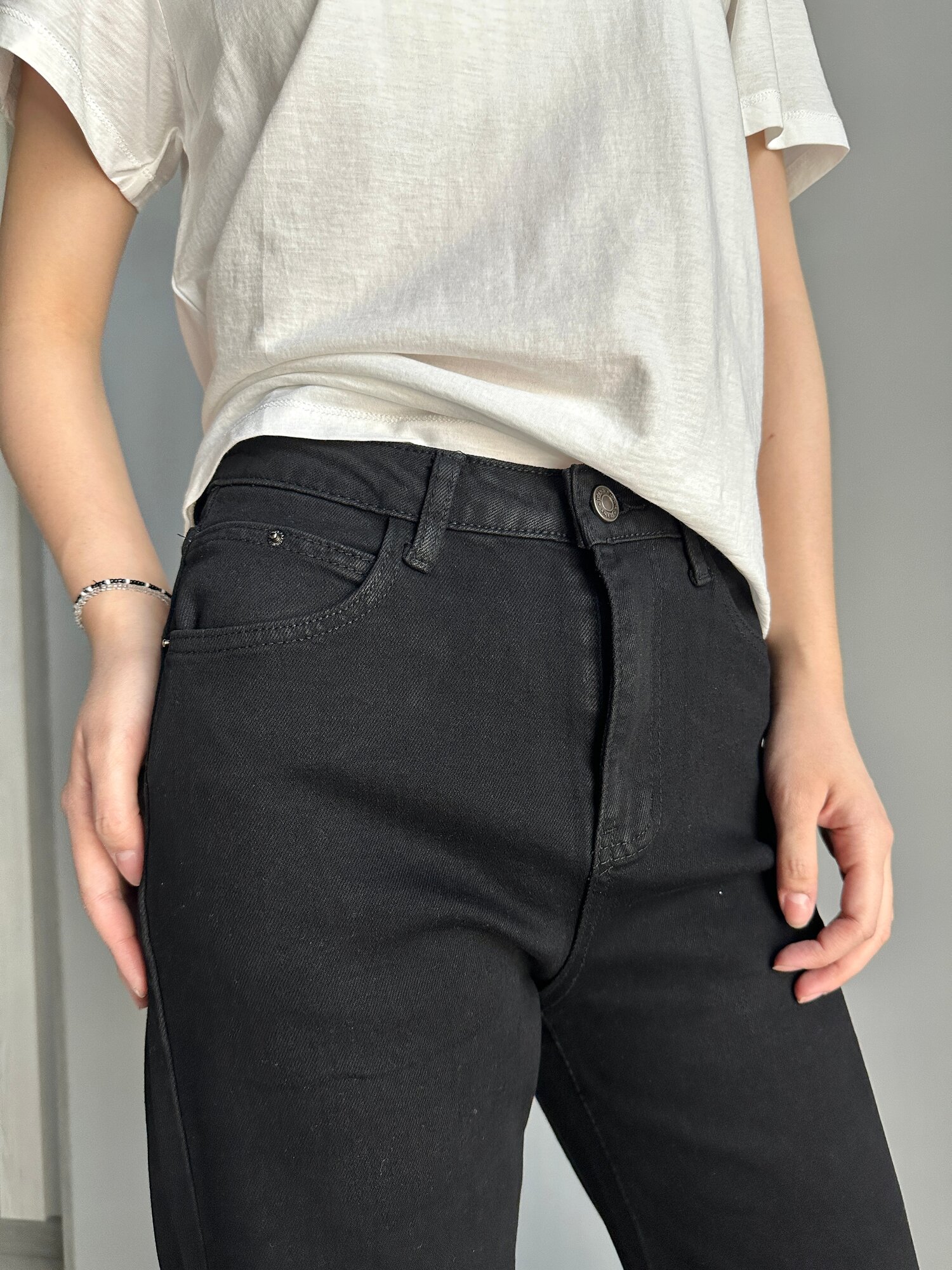 Джегинсы INK черный, размер 26, черный — фото 1