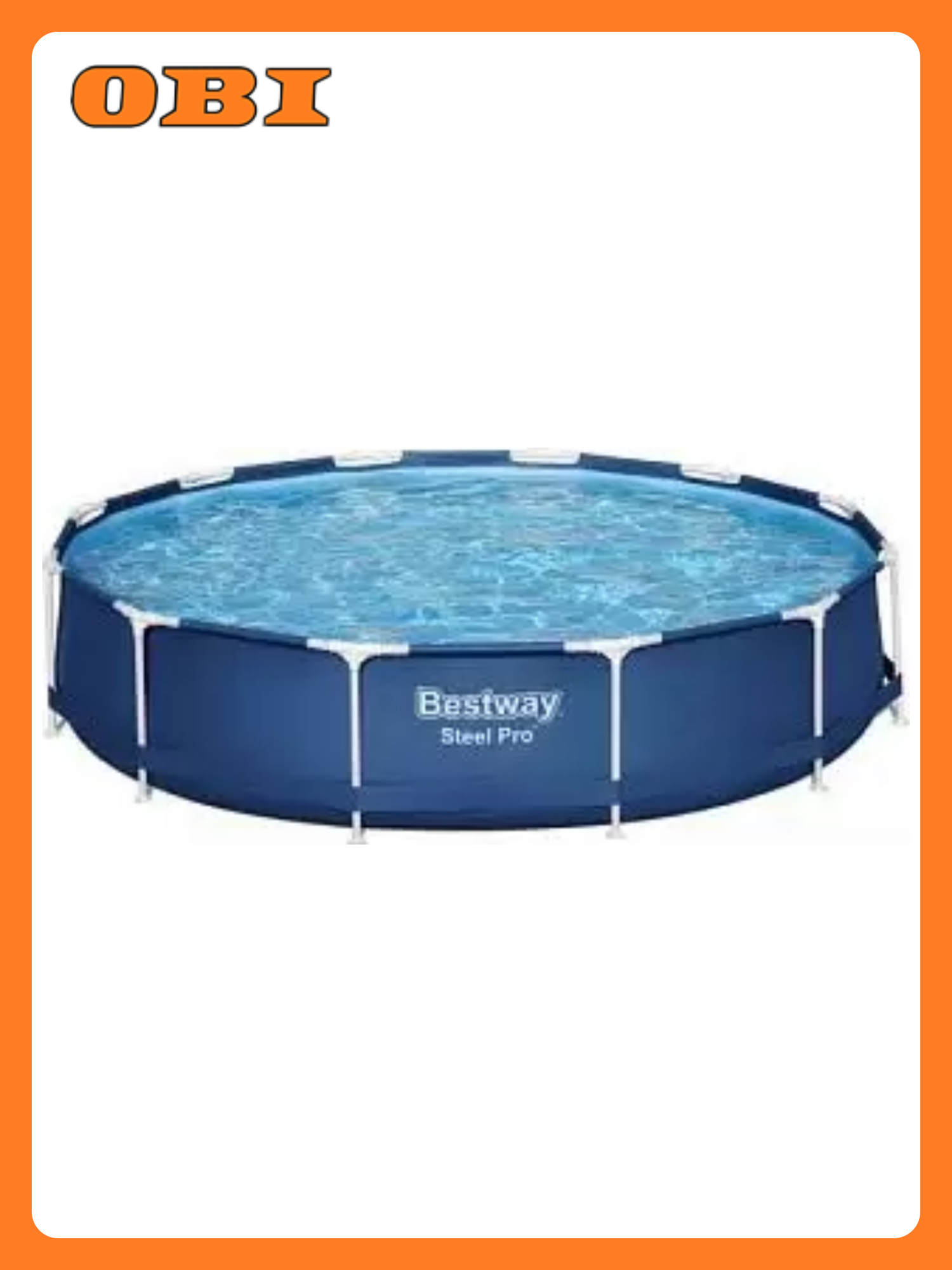 Бассейн Bestway Steel Pro 366x366x76 см круглый каркасный синий