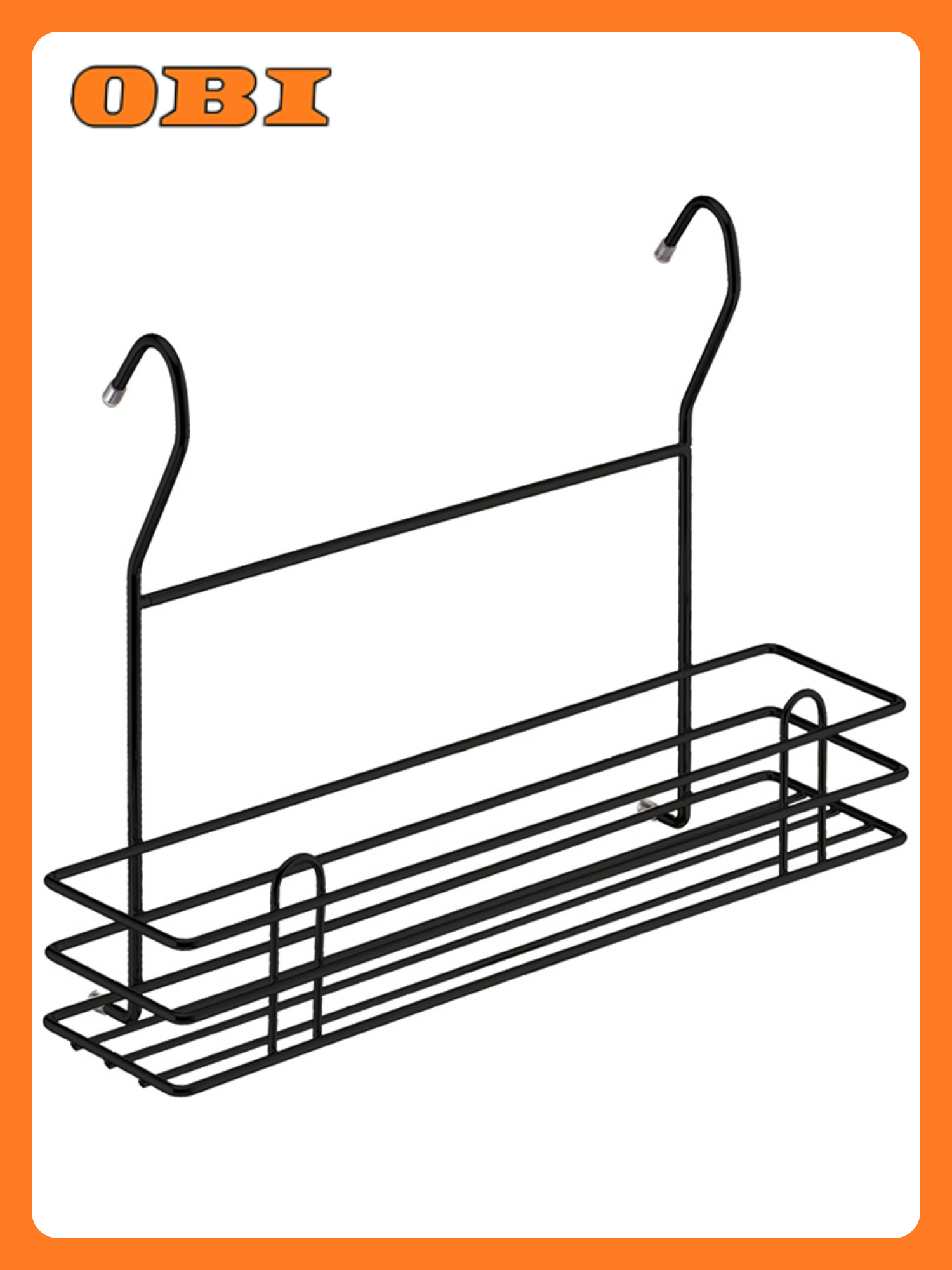 Полка Lemax для специй узкая сталь черная матовая 25 см х 11 см