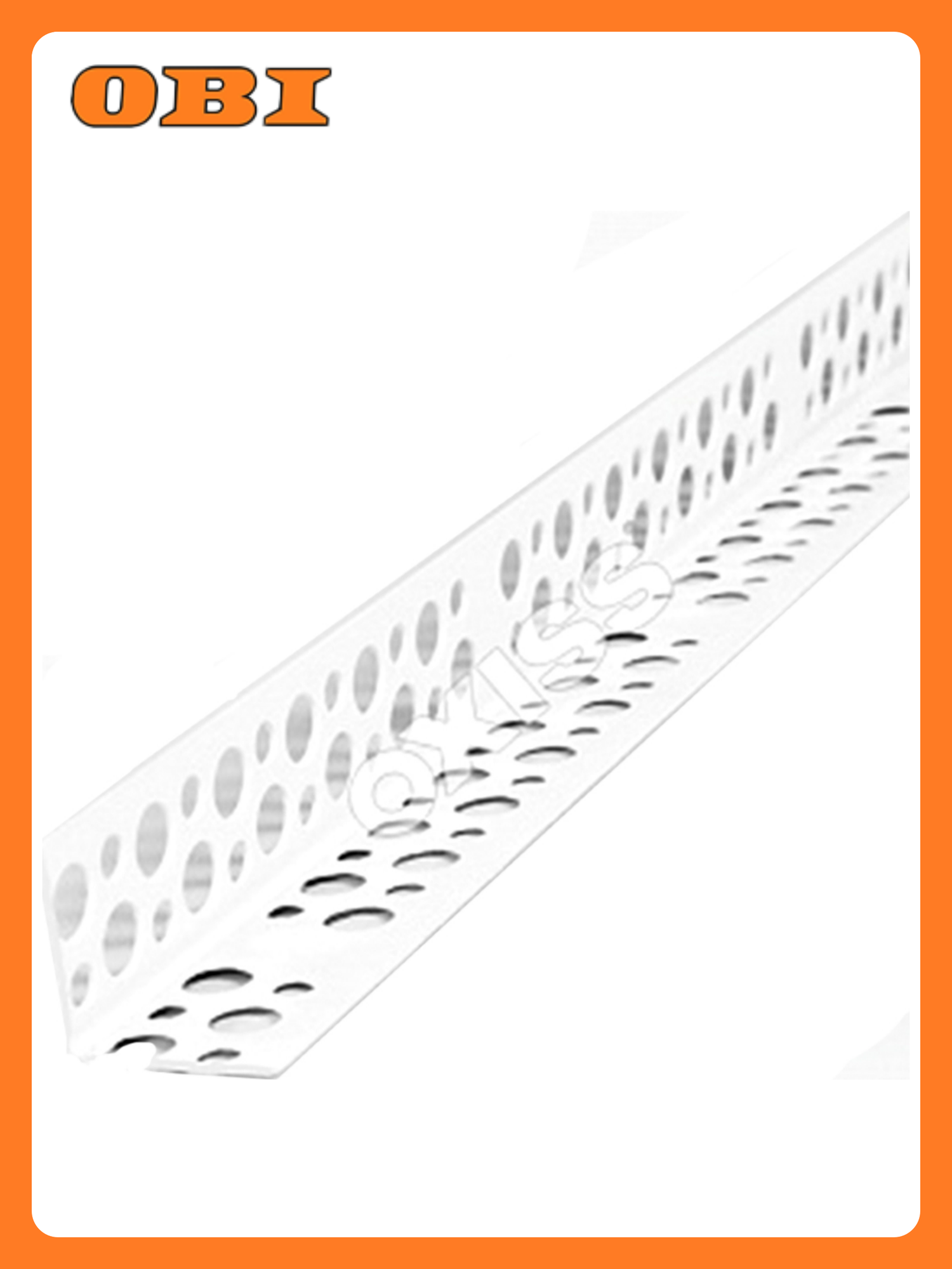 Профиль угловой Oxiss ПВХ армированный перфорированный 3м 50 шт