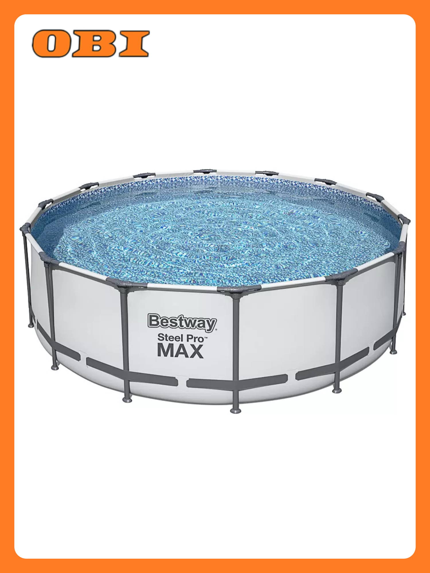 Бассейн каркасный круглый Bestway Steel Pro Max 427х427х122 см