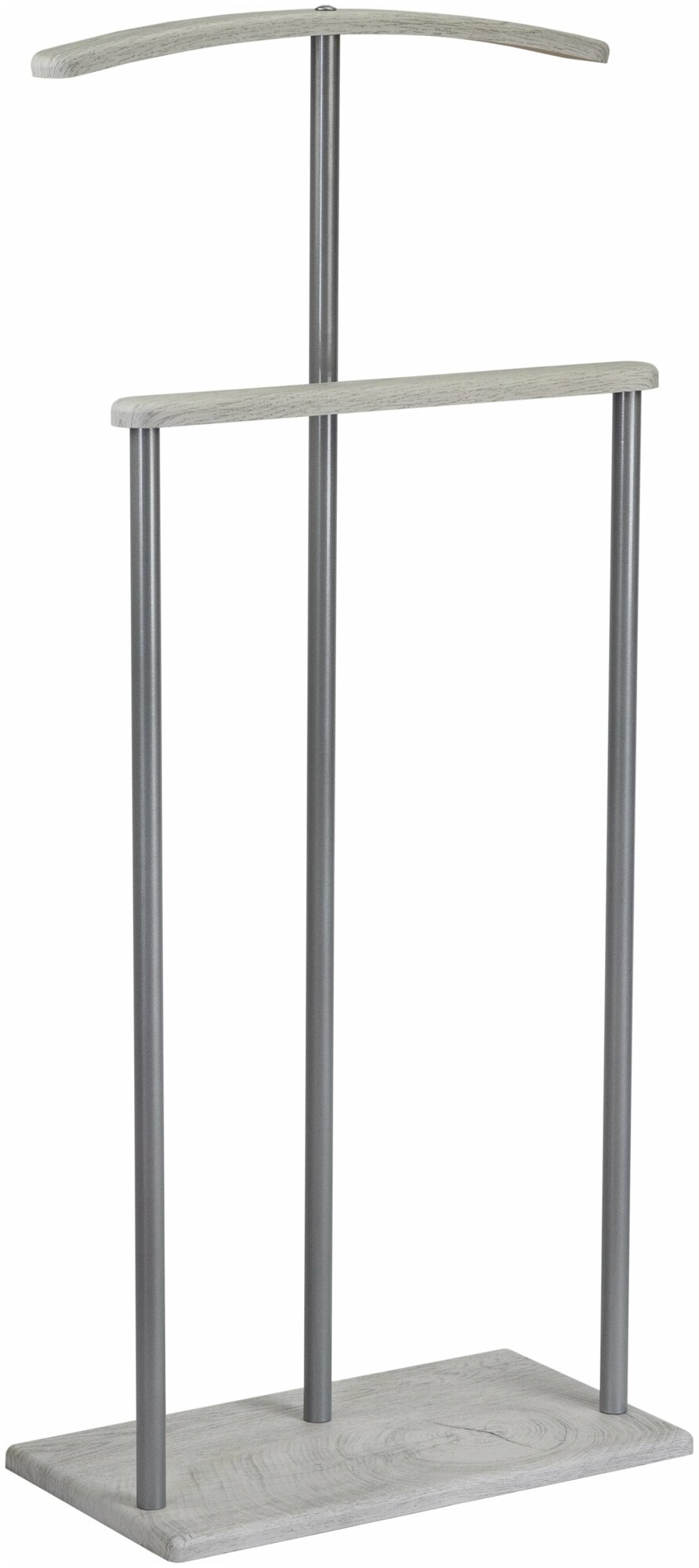 Вешалка костюмная IFERS для одежды напольная Дэви 1 цвет металлик/дуб дымчатый — фото 1