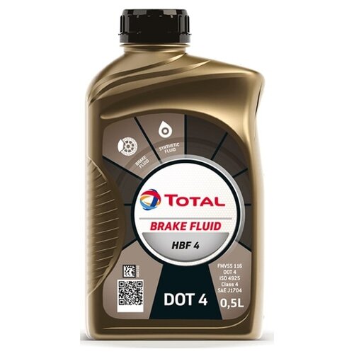 Тормозная жидкость TOTAL DOT 4 HBF 4 (181942), 0.5