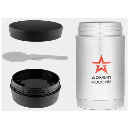 фото Термос thermos армия россии полевой 0.5л. стальной/черный (646279)