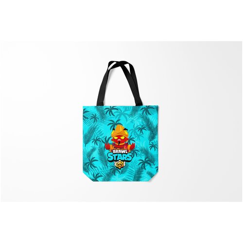 фото Сумка-шоппер / 40х40 см / геймерам / brawl stars evil gene джин burnettie