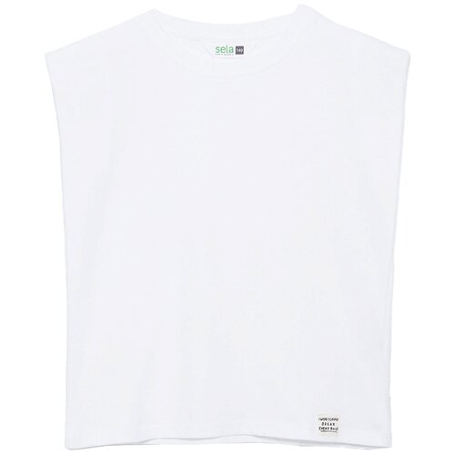 фото Футболка sela, размер 146 (11-12лет), белый