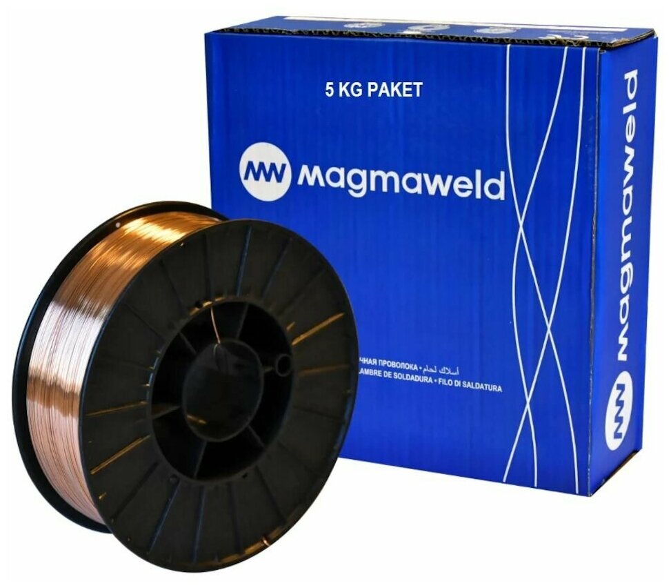 Проволока cварочная омеднённая MAGMAWELD MG 2 (D200 RND) 0,8мм 5кг - фото №1
