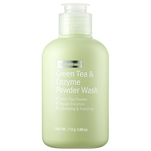 By Wishtrend энзимная пудра с зелёным чаем Green Tea & Enzyme Powder Wash, 110 мл