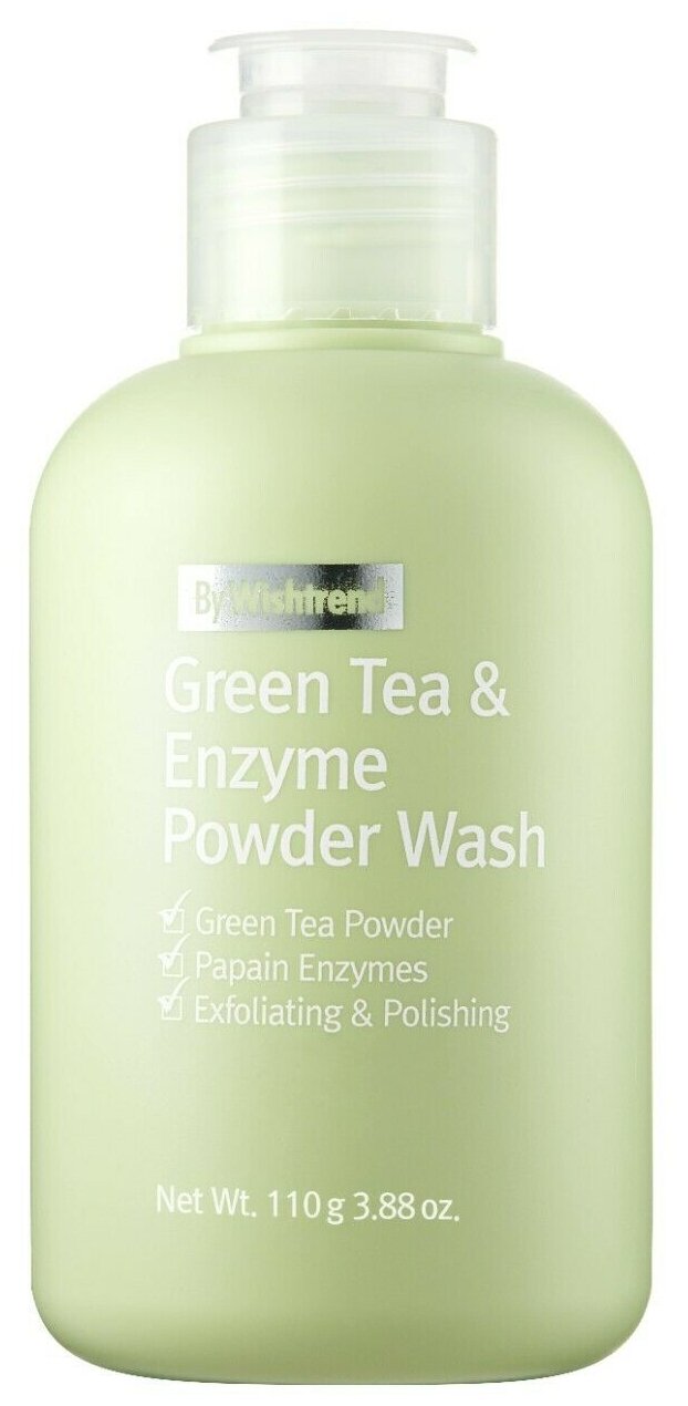 By Wishtrend Пудра энзимная с зелёным чаем - Green tea u0026 enzyme powder wash, 110г