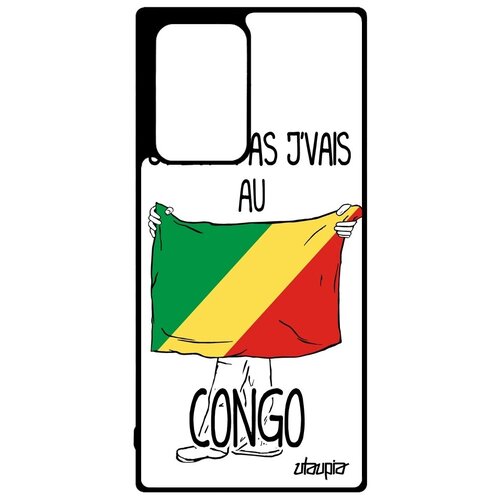 фото Красивый чехол на смартфон // galaxy note 20 ultra // "еду в конго браззавиль" государственный рисунок, utaupia, белый
