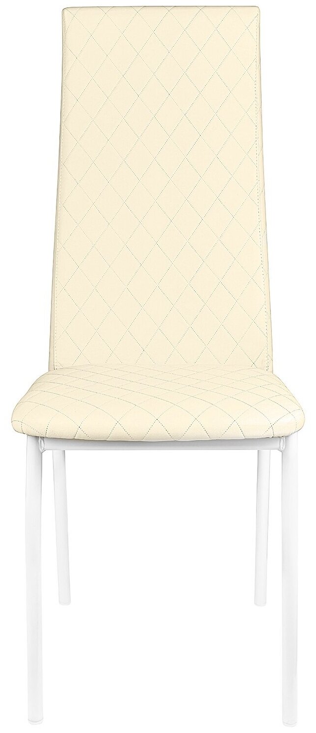 Комплект стульев (2штуки) KETT-UP Hamburg LUX (Гамбург), стеганный, KU138П, цвет белый / бежевый - фотография № 6