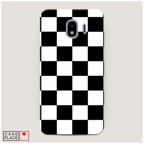 фото Чехол пластиковый samsung galaxy j4 шахматная доска case place
