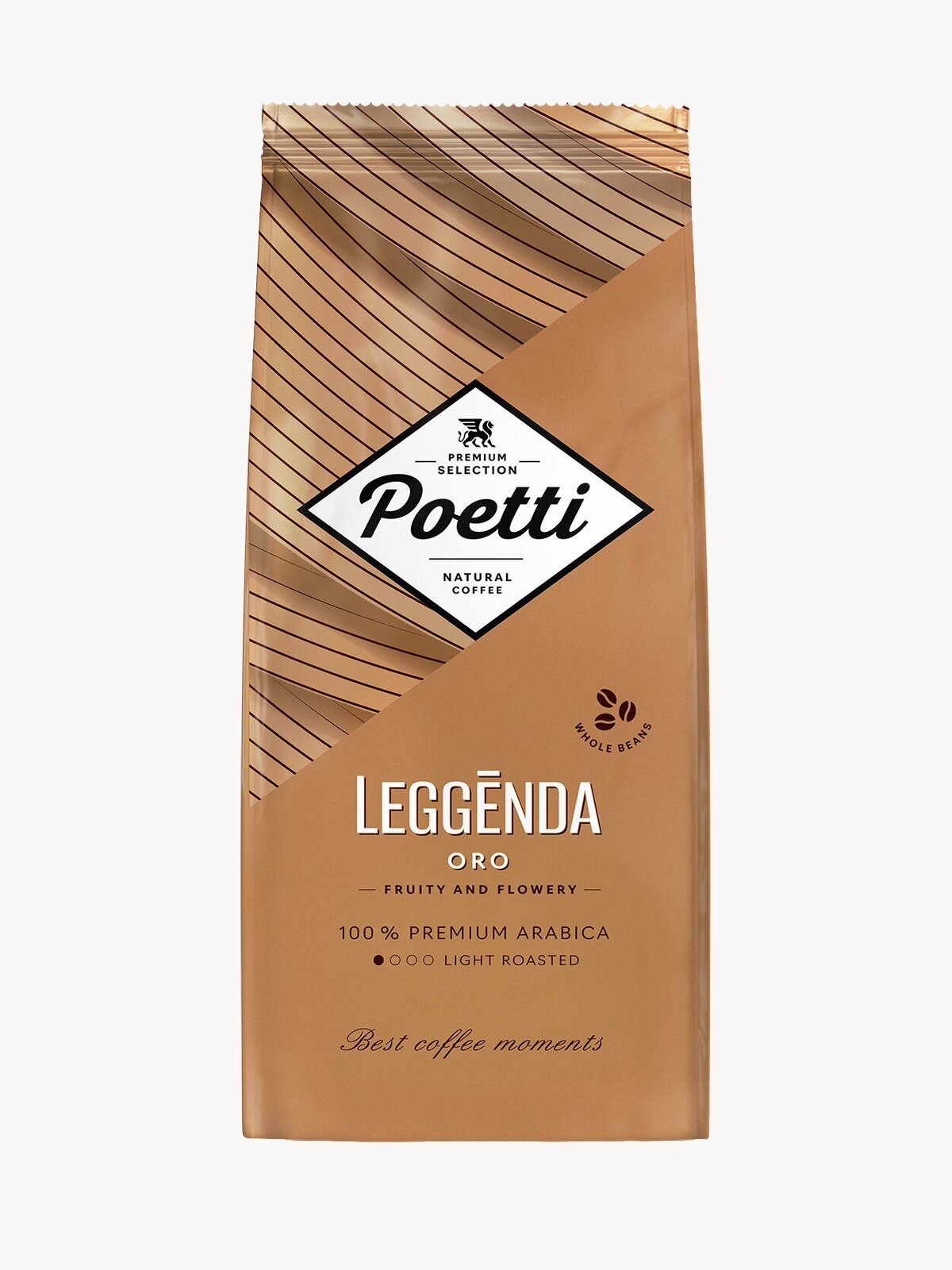 Кофе натуральный жареный в зернах Poetti Leggenda Oro 1 кг