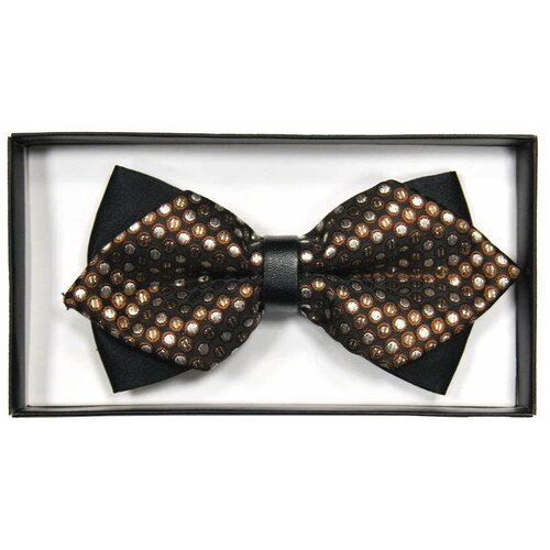 Стильная коричневая галстук бабочка 840202