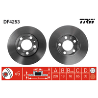 Диск тормозной TRW DF4253