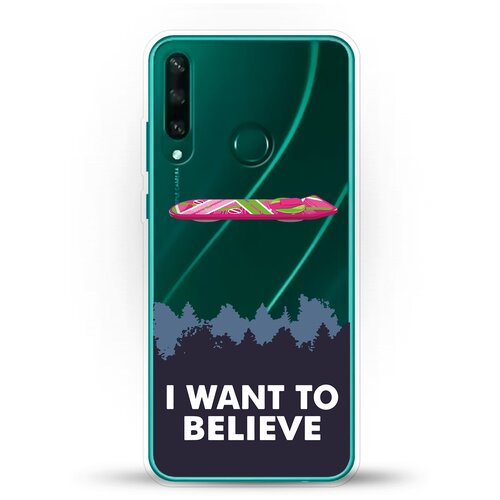 фото Силиконовый чехол i want to believe на huawei y6p andy & paul