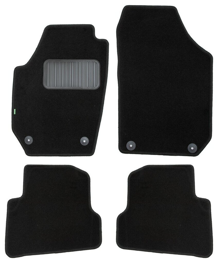фото Autofamily Коврики в салон Klever Standard SKODA Fabia Combi 2007-2010, 2010-2014, ун, 4 шт. (текстиль) / Шкода Фабия