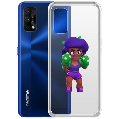 фото Чехол-накладка clear case brawl stars-роза для realme 7 pro krutoff group