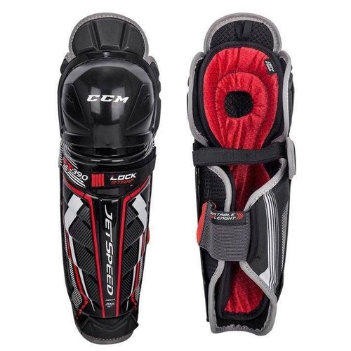 фото Защита колена ccm jetspeed ft390 shin guard jr (13 дюйм.), черный/красный