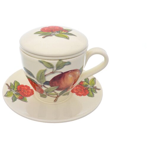 Набор чашка с блюдцем NUOVA CER Гранат 4 предмета