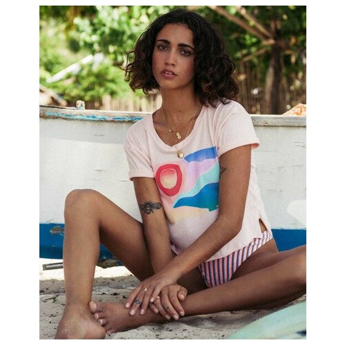 фото Женский кроп-топ artist view, цвет персиковый, размер xl billabong