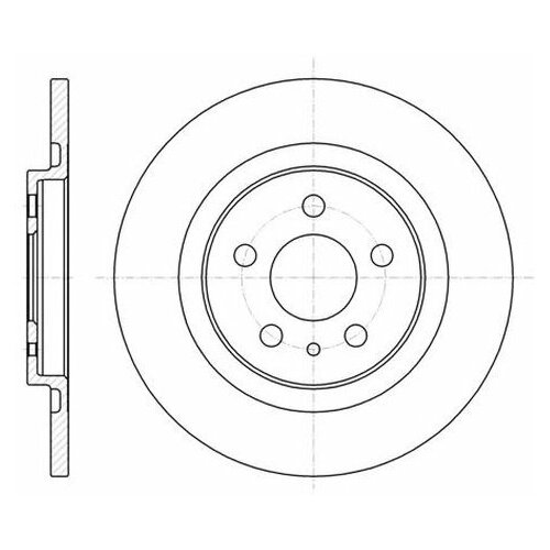 фото Тормозной диск roadhouse 6736.00 для citroen c8; fiat ulysse; peugeot 807 road house