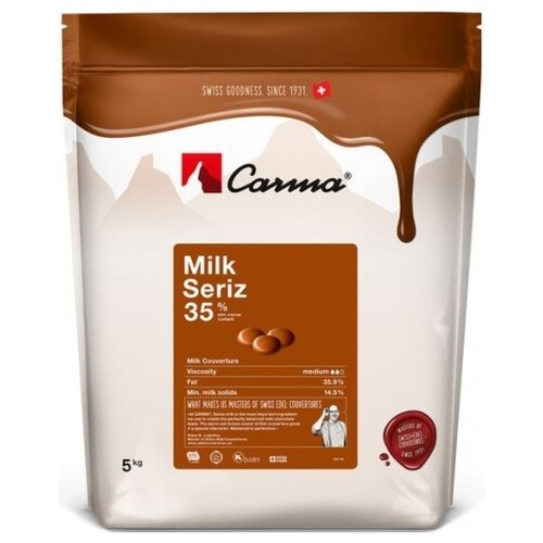 Carma Шоколадные капли Milk Seriz, 5000 г