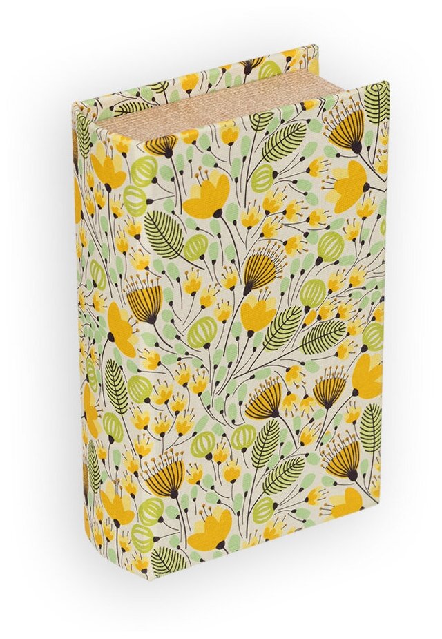 Gamma BBK-01 шкатулка-книга 17 х 11 х 5 см №078 Желтые цветы