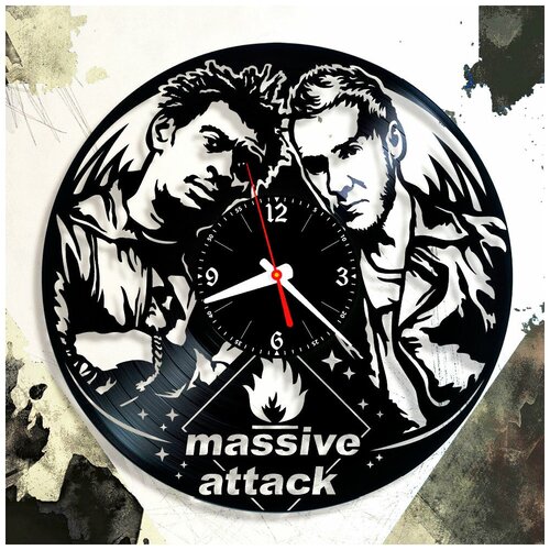 фото Massive attack — часы из виниловой пластинки (c) vinyllab