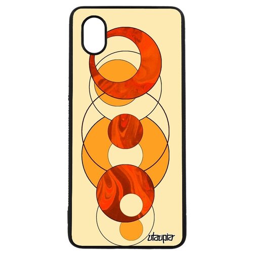 фото Противоударный чехол на смартфон // galaxy a01 // "круги" структура круг, utaupia, розовый