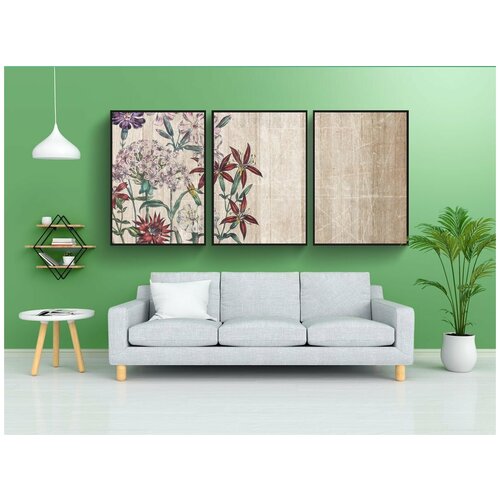 фото Набор модулных постеров для интерьера "задний план, скрапбукинг, бумага" 60x90 см. в тубусе, без рамки lotsprints