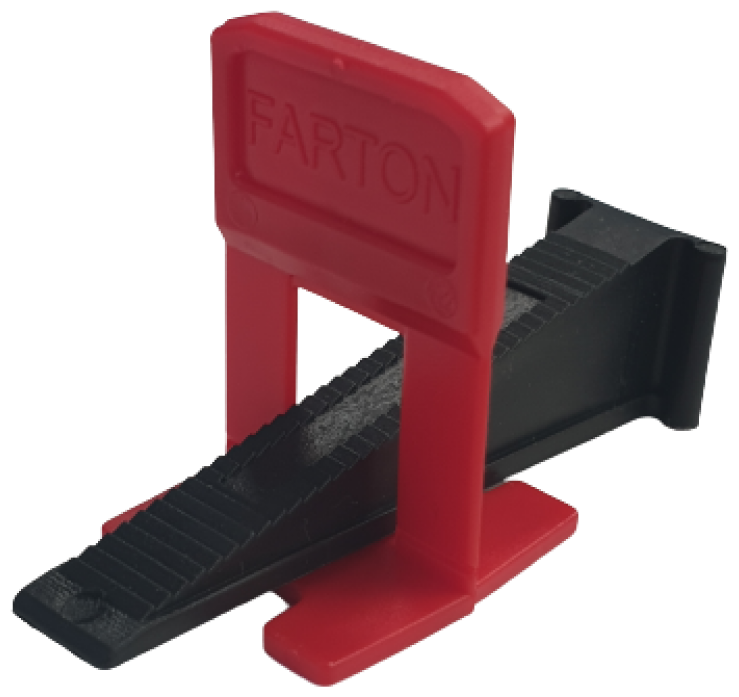 Система выравнивания плитки (СВП) FARTON Зажим 15 мм (50шт)+ Клин (50шт)