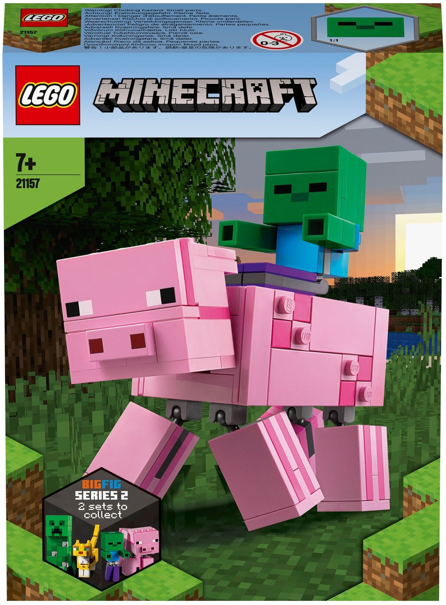 LEGO Minecraft 21157 Свинья и Зомби-ребёнок