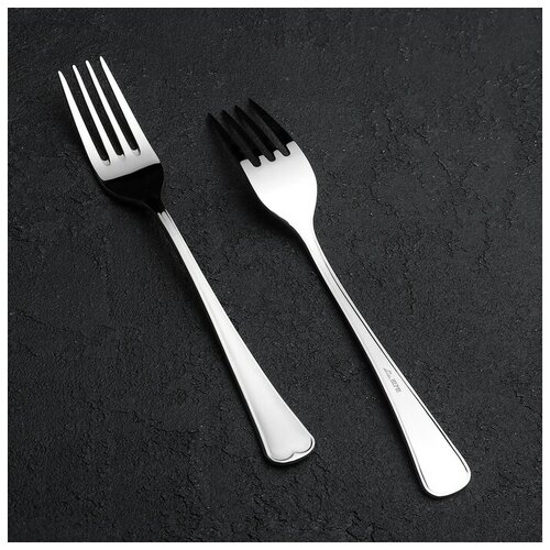 Garde (Нытва) Вилка столовая «Модиал», h=19,8 см, толщина 2,5 мм, цвет серебряный