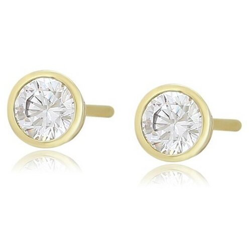 Серьги гвоздики XP, гальваника, 3 мм