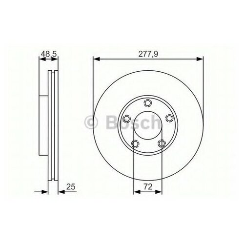 фото Тормозной диск bosch 0 986 479 r83 для mazda 3, 5