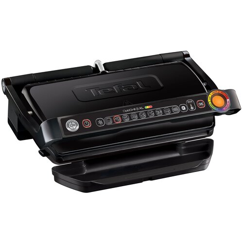 гриль tefal optigrill xl gc722834 gc722d16 серебристый черный Гриль Tefal Optigrill+ XL GC722834 / GC722D16, черный