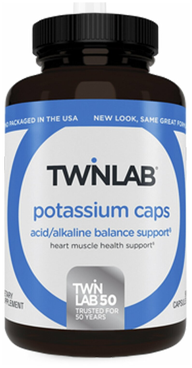 Калий TWINLAB POTASSIUM 90 капс (капсулы по 433 мг)