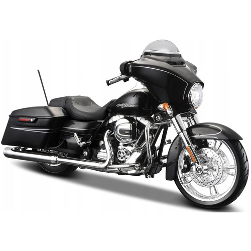 Мотоцикл Maisto Harley Davidson Street Glide (32328) 1:12, 21 см, черный harley davidson sportster iron 883 flat black 2013 харлей дэвидсон айрон черный длина 18 см