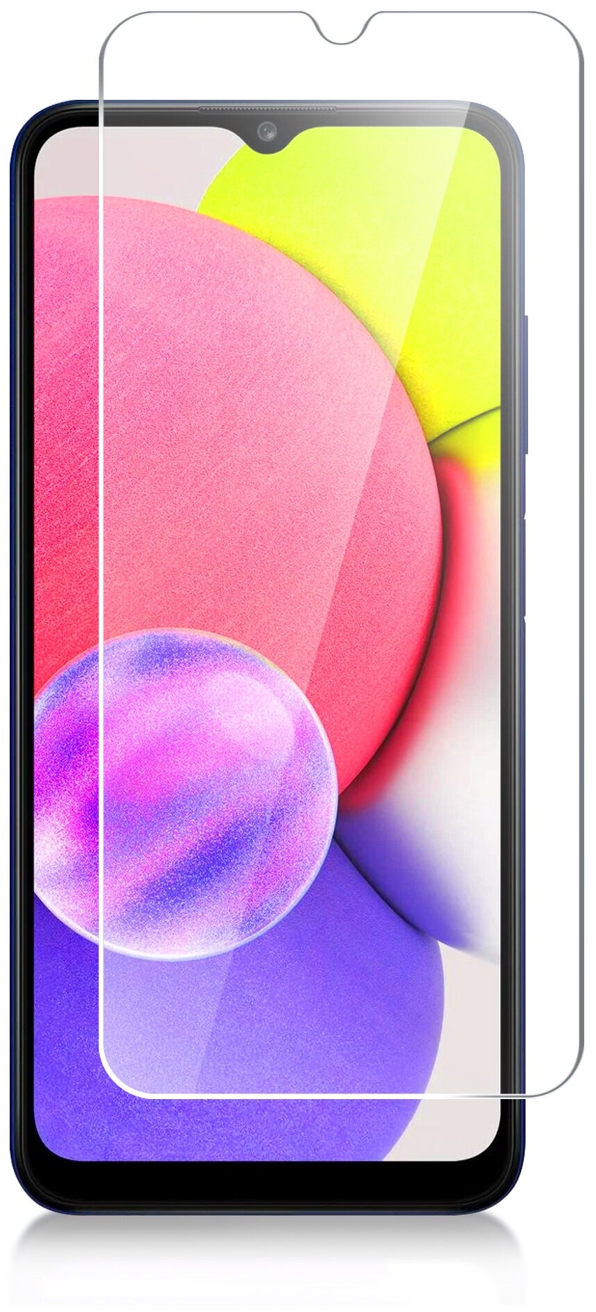 Защитное стекло на Samsung Galaxy A03s (Самсунг Галакси А03с) 0,26 mm Brozo