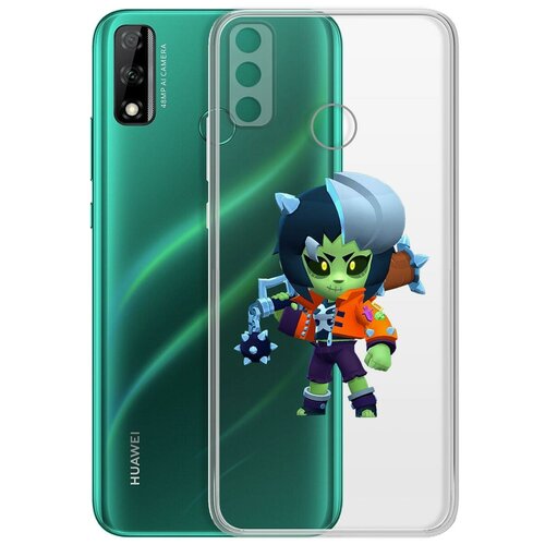 фото Чехол-накладка clear case brawl stars-зомбиби для huawei y8s krutoff group