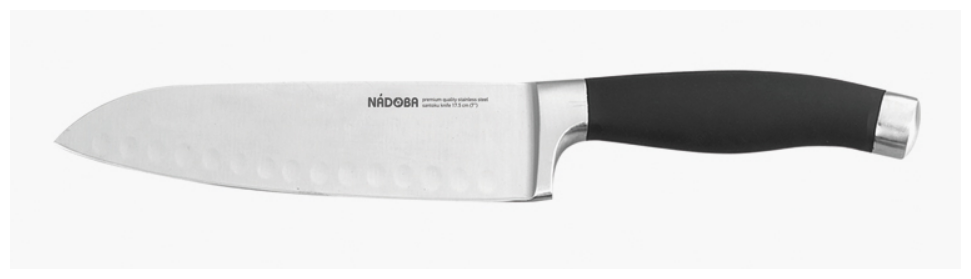 Нож Сантоку, 17,5 см, NADOBA, серия RUT - фотография № 1